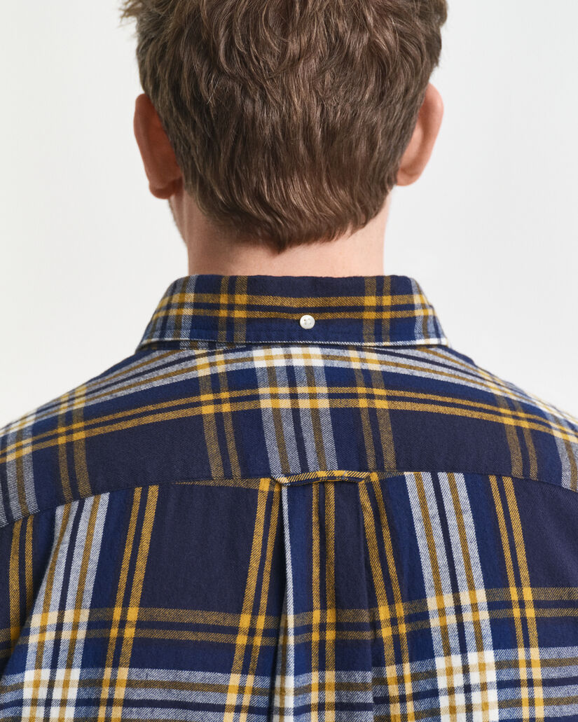 Regular Fit Windblown Flannel Karohemd