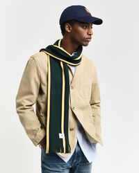 Strickschal aus Wollgemisch mit Streifen