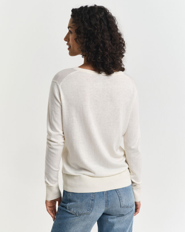 Feinstrick V-Neck Pullover