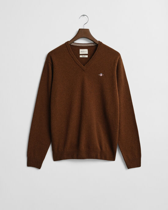 Superfine Lambswool V-Neck Pullover