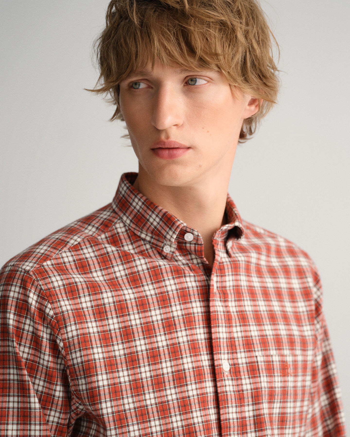 Regular Fit Flanell Karohemd