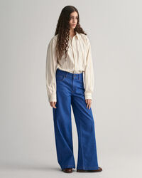 Oversized Compact Popeline Hemd mit Streifen