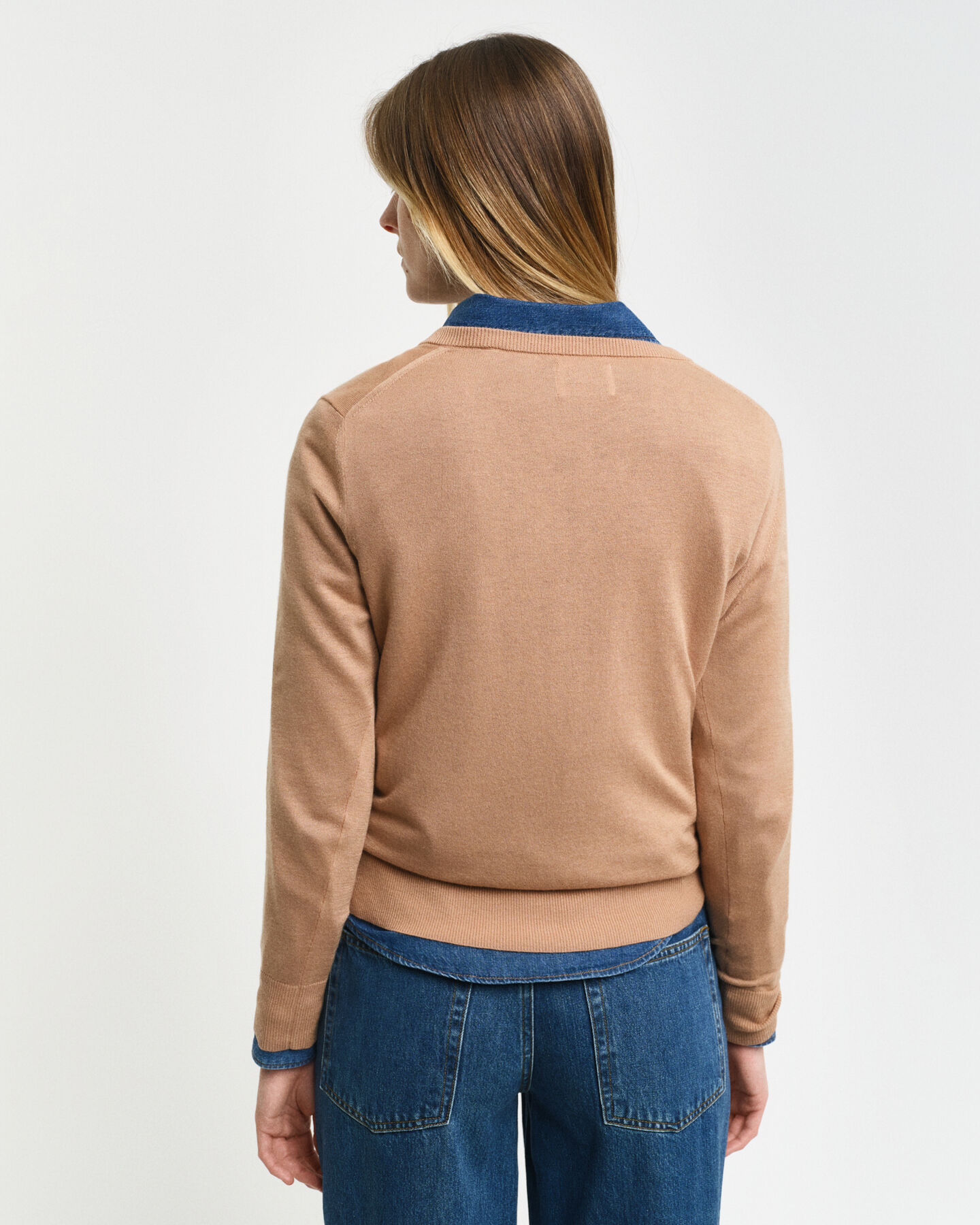 Feinstrick V-Neck Pullover