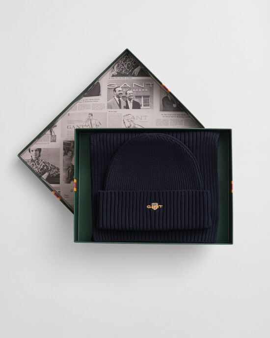 Shield Beanie & Schal Geschenkset