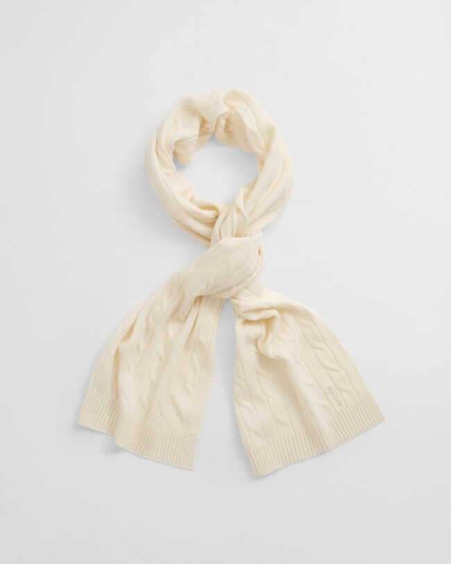 Zopfstrick Wollschal