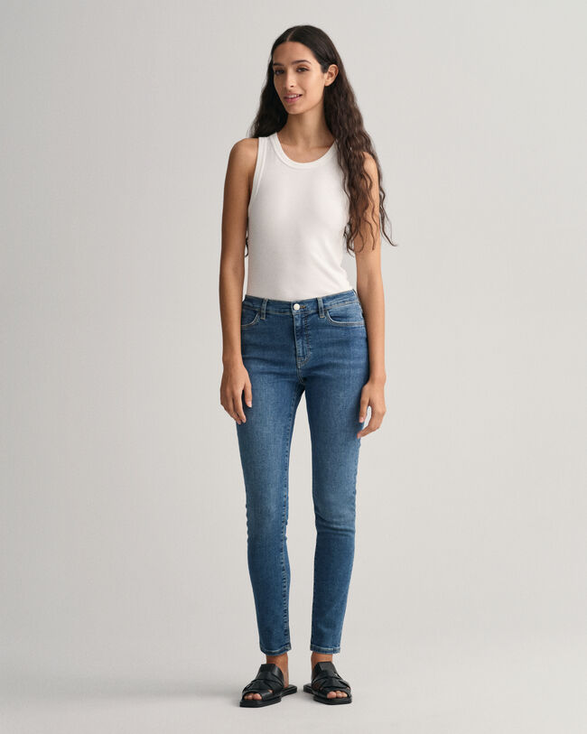 Nella Travel Skinny Jeans in Indigoblau