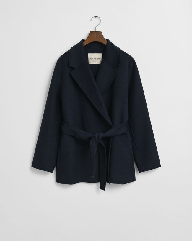 Handgenähte Jacke mit Gürtel