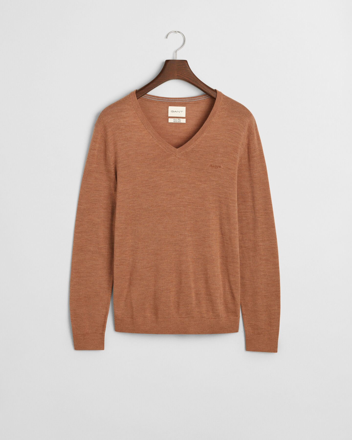 V-Neck Pullover aus extra feiner Merinowolle