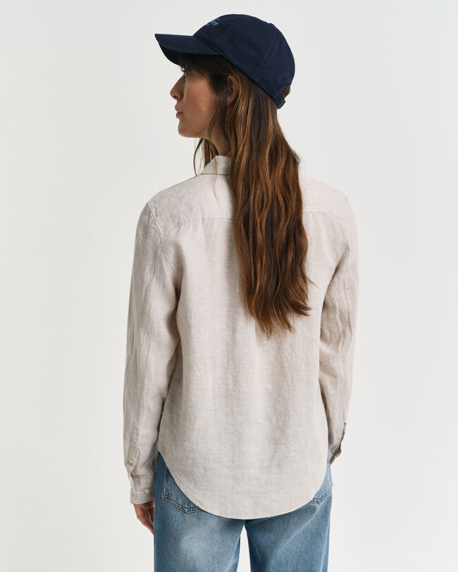 Regular Fit Leinenbluse