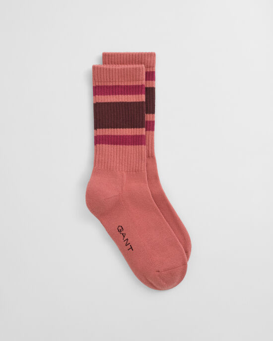 Gestreifte Sportsocken