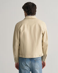 Truckerjacke aus Leder