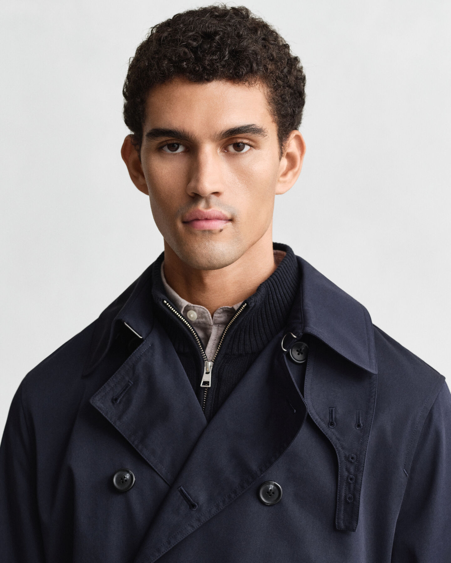 Trenchcoat aus Baumwollgemisch