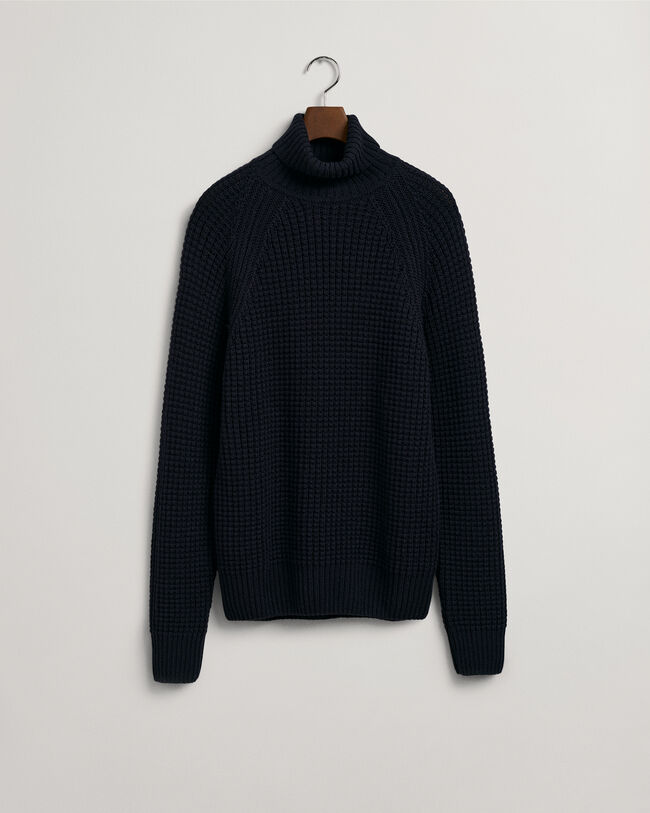 Textured Rollkragenpullover
