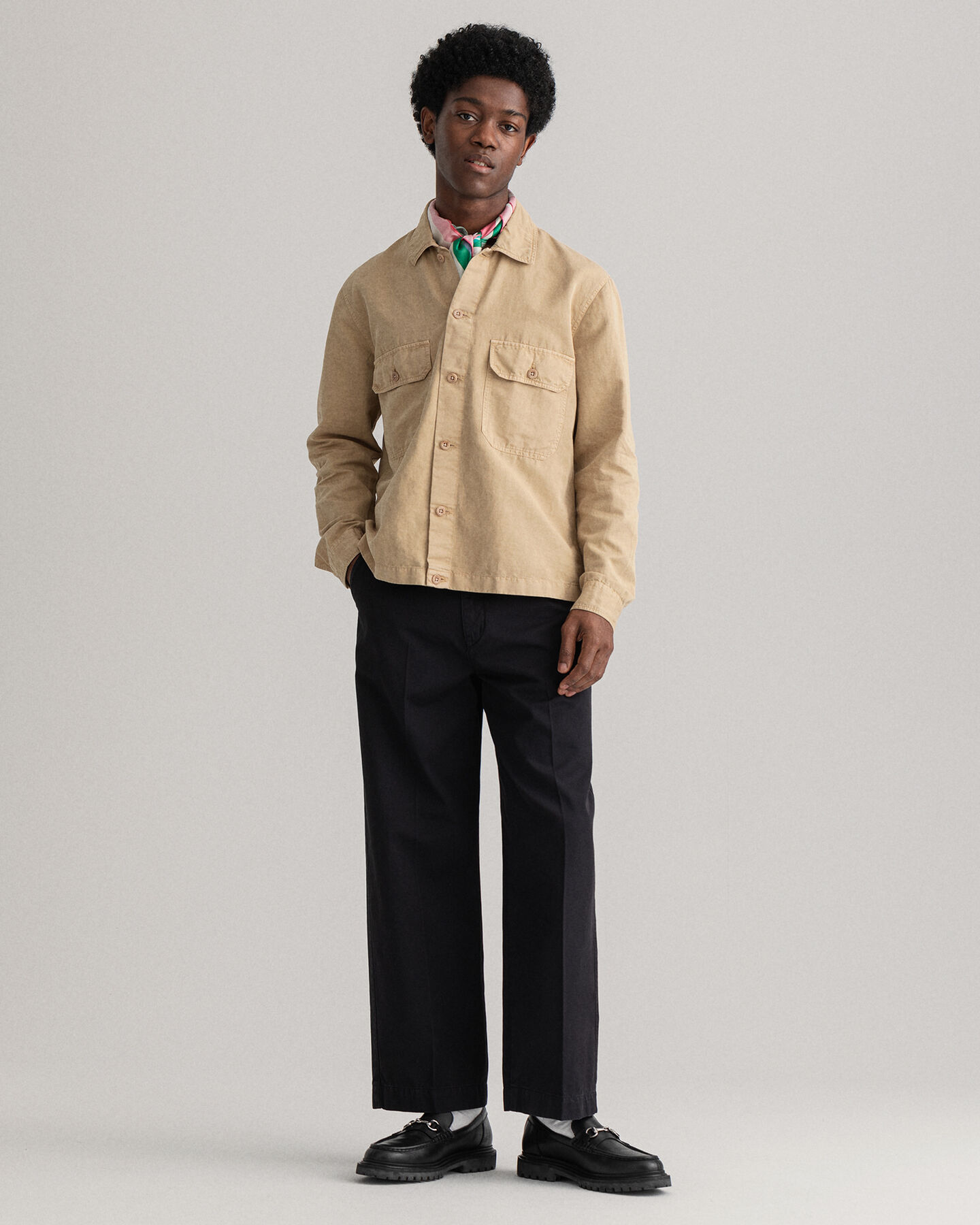 St&uuml;ckgef&auml;rbte Hemdjacke