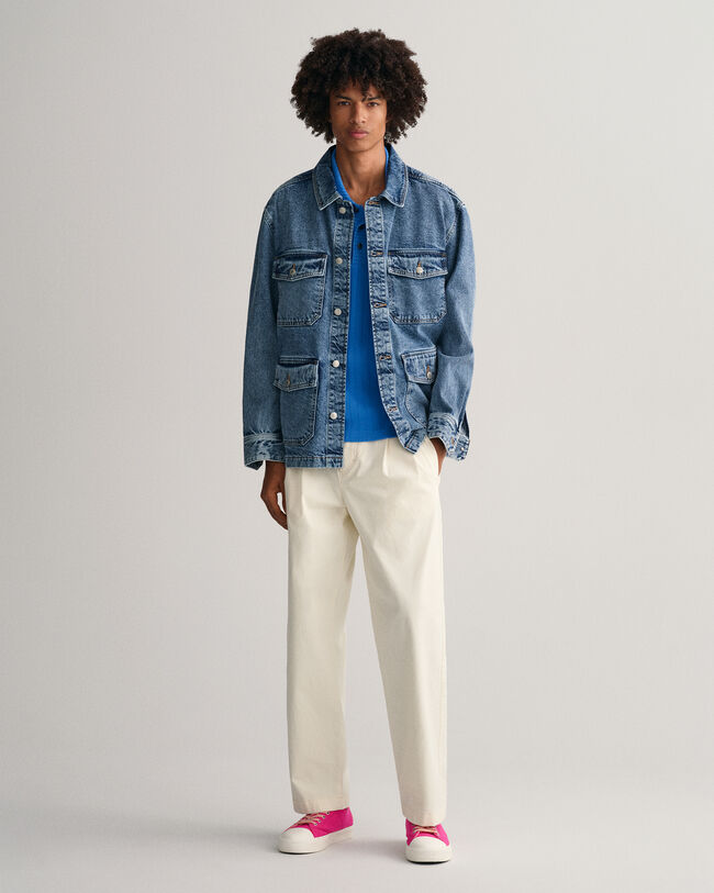 Drop-Needle Piqu&eacute; Poloshirt