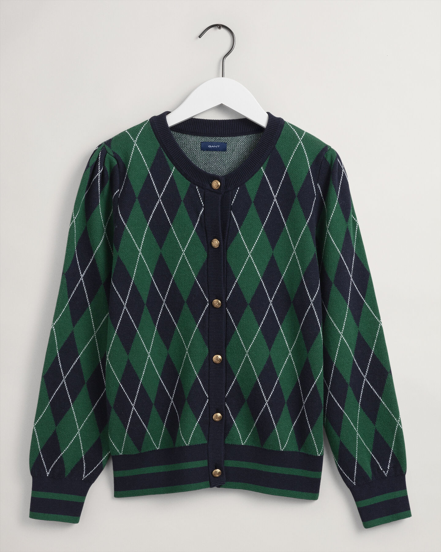 Strickjacke mit Argyle-Muster