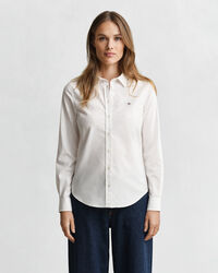 Slim Fit Oxford-Bluse mit Stretch