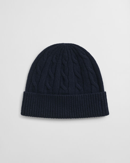 Zopfstrick Woll Beanie