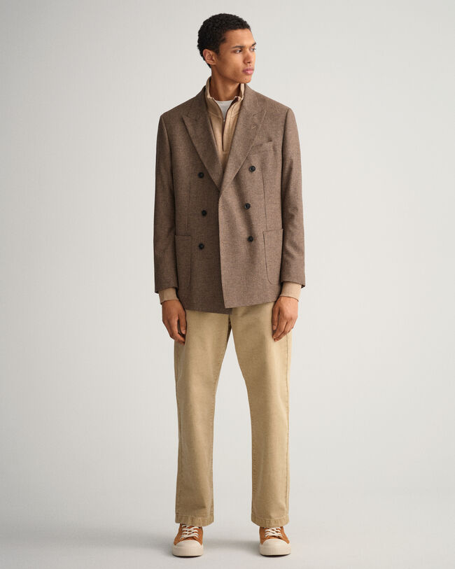 Geripptes Sweatshirt mit Rei&szlig;verschlusskragen