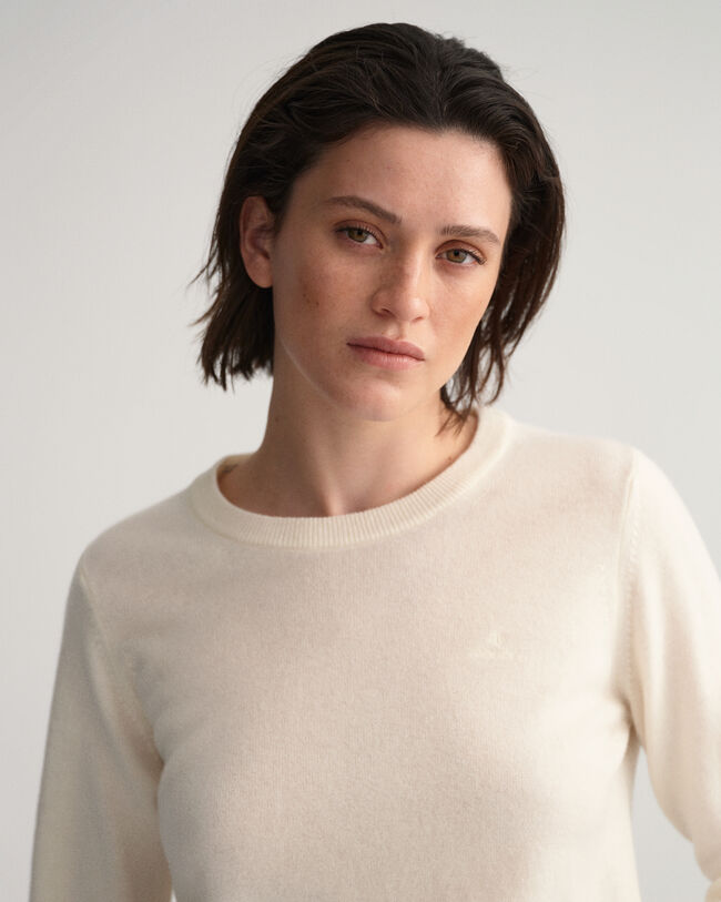 Rundhalspullover aus Super Fine Lambswool