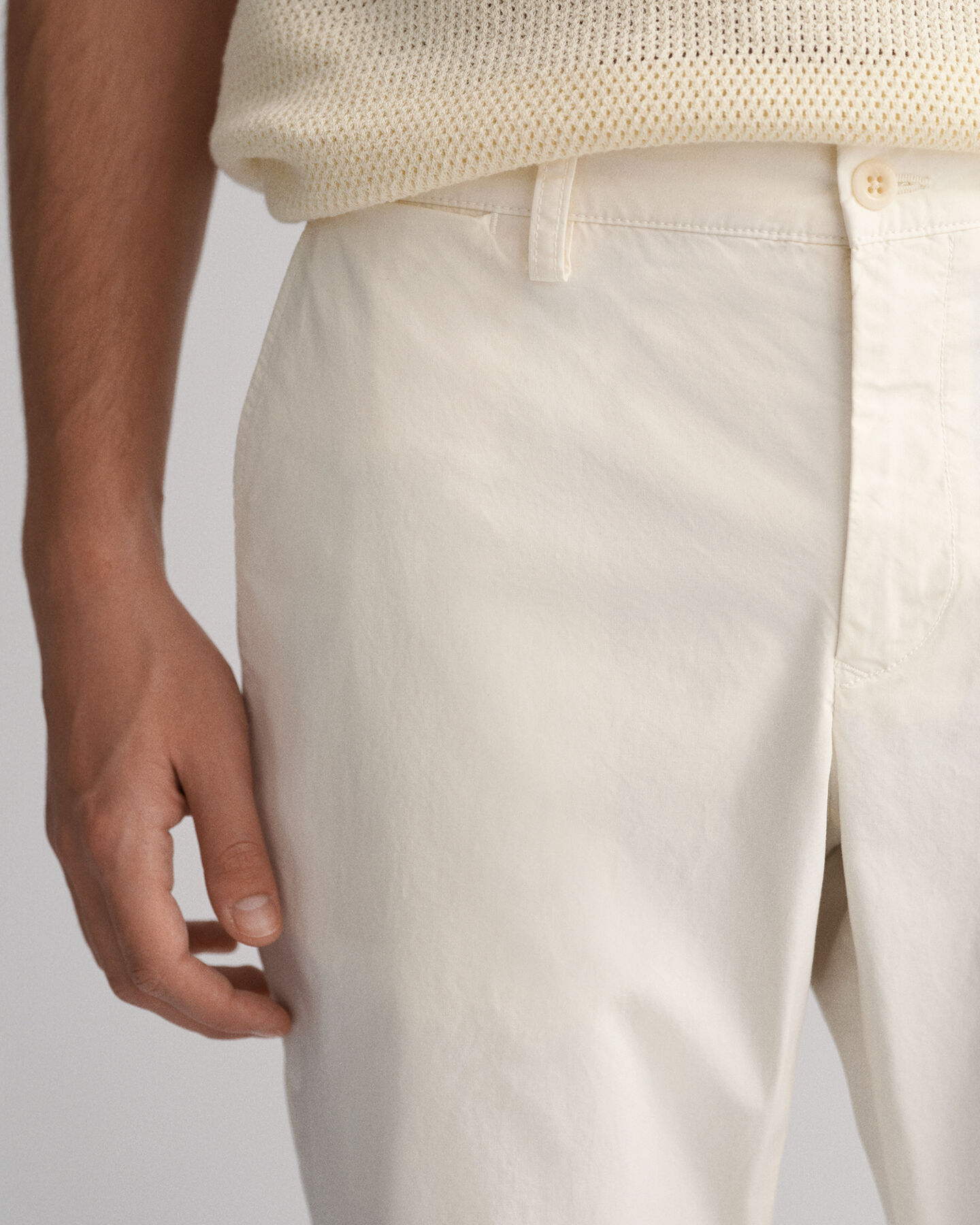 Hallden Slim Fit Sunfaded Chinohose