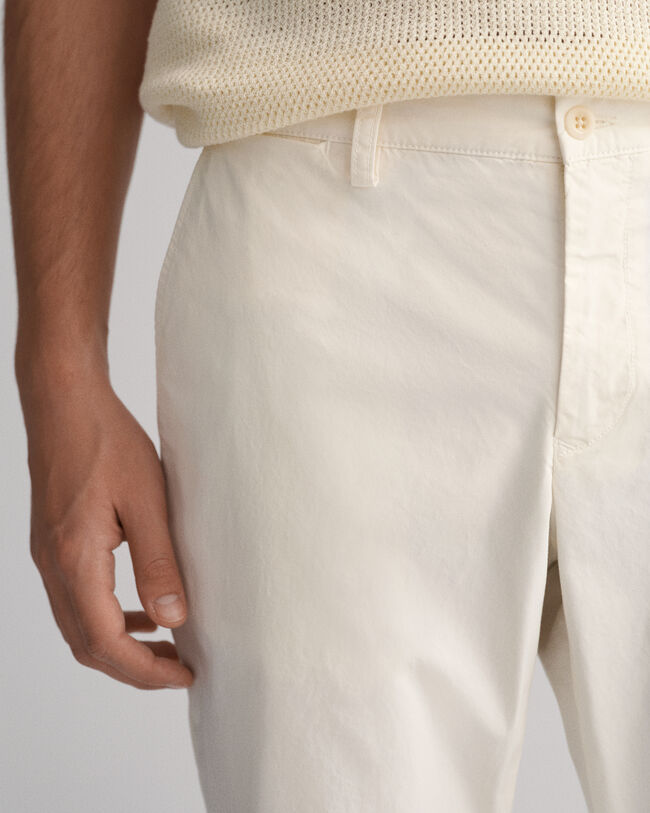 Hallden Slim Fit Sunfaded Chinohose