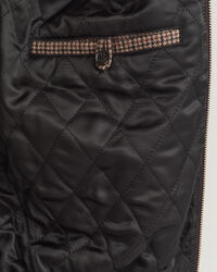 Karierte Harrington Jacke aus Wolle