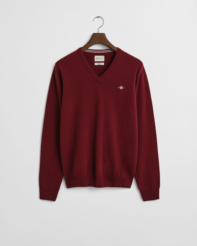 Superfine Lambswool V-Neck Pullover