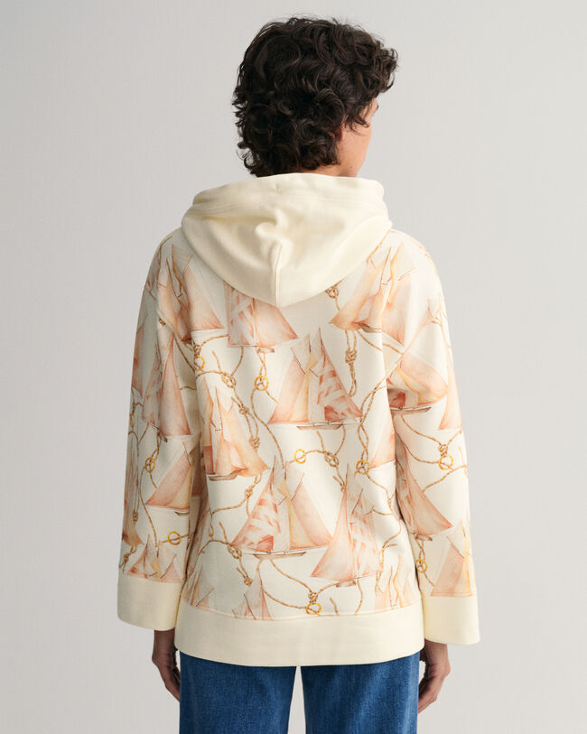 Sailing Print Hoodie