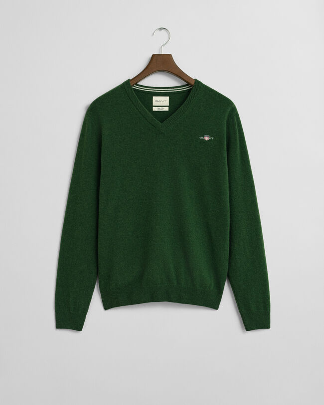 Superfine Lambswool V-Neck Pullover