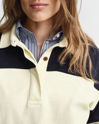 Color Blocked Rugger mit Piquéstruktur