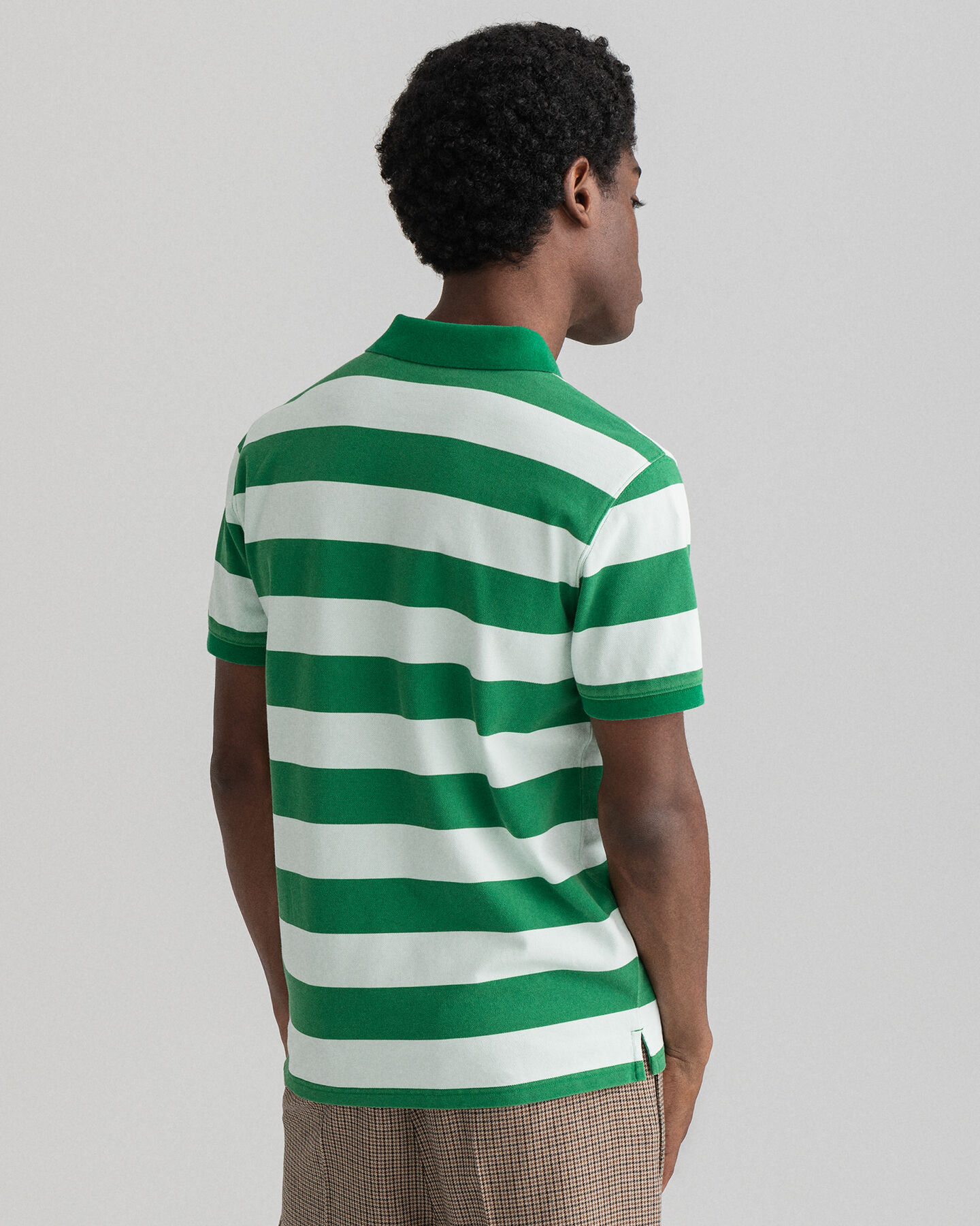 Barstripe Piqué-Poloshirt mit Print