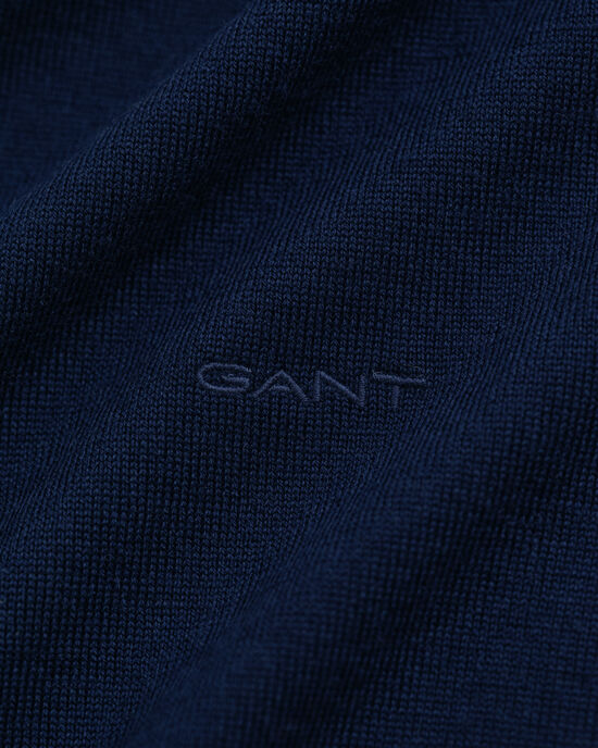 Rundhalspullover aus extra feiner Merinowolle