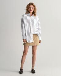 Oversized Bluse mit Streifen