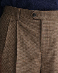 Anzughose mit Hahnentrittmuster