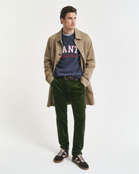 Slim Fit Cord Chinohose