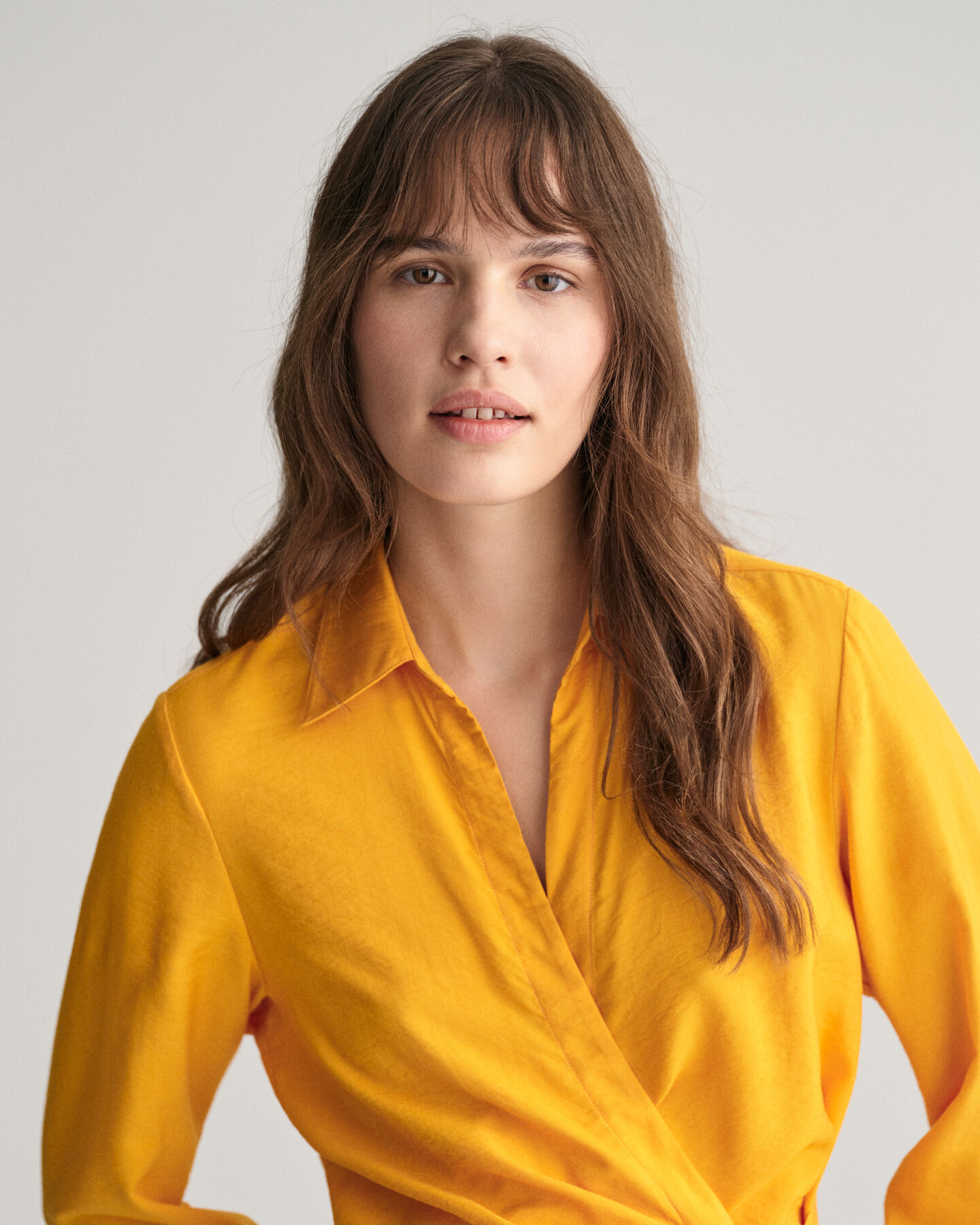 Hemdblusenkleid im Wickeldesign