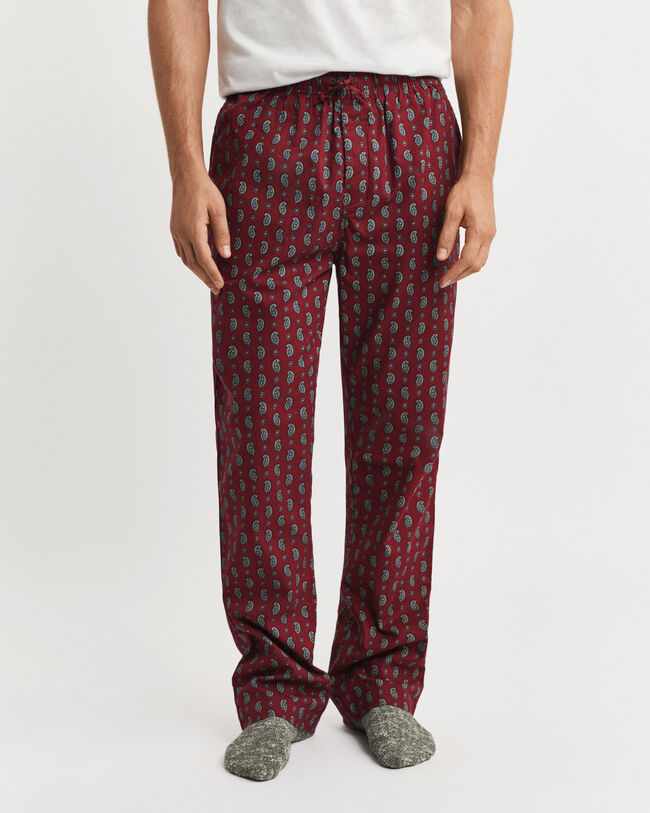 Flanell-Pyjamahose mit Paisley-Muster