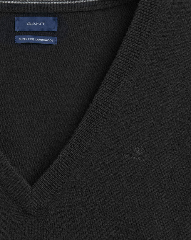 V-Neck Pullover aus Super Fine Lambswool