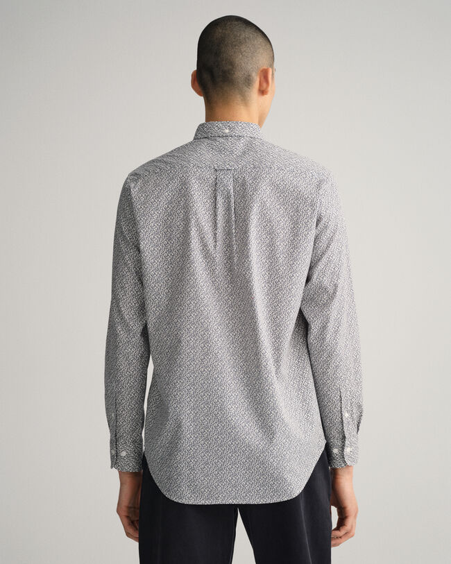 Regular Fit Paisley Oxford-Hemd