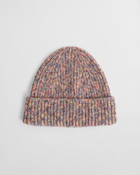 Mehrfarbige gerippte Beanie