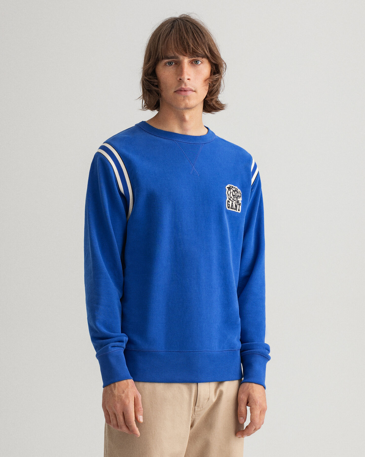 Tiger Badge Rundhals-Sweatshirt