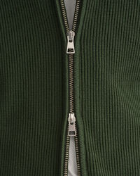 Strickjacke mit gerippter Struktur