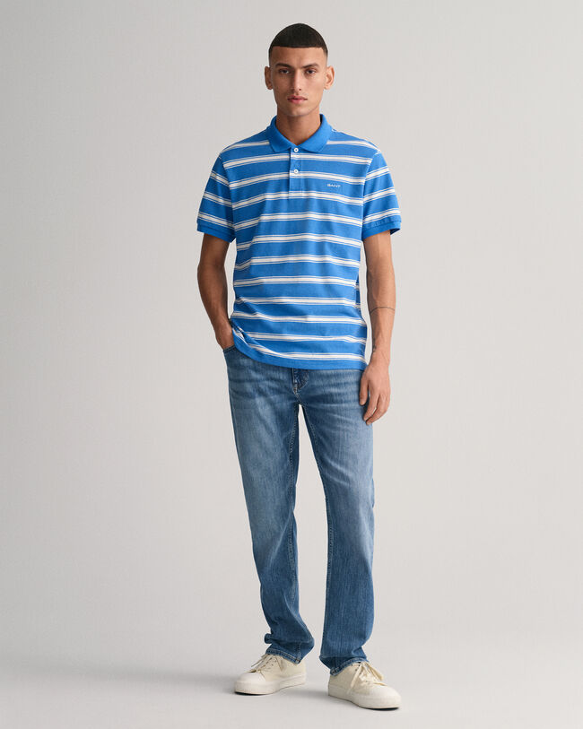 Poloshirt mit Streifen