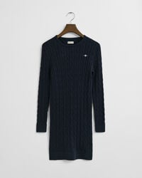 Teen Girls Zopfstrick Kleid aus Stretch-Baumwolle