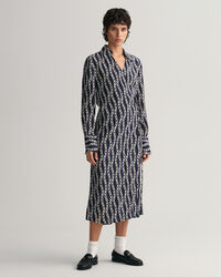 Chain Print Wickelkleid