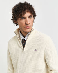 Troyer aus strukturierter Baumwolle