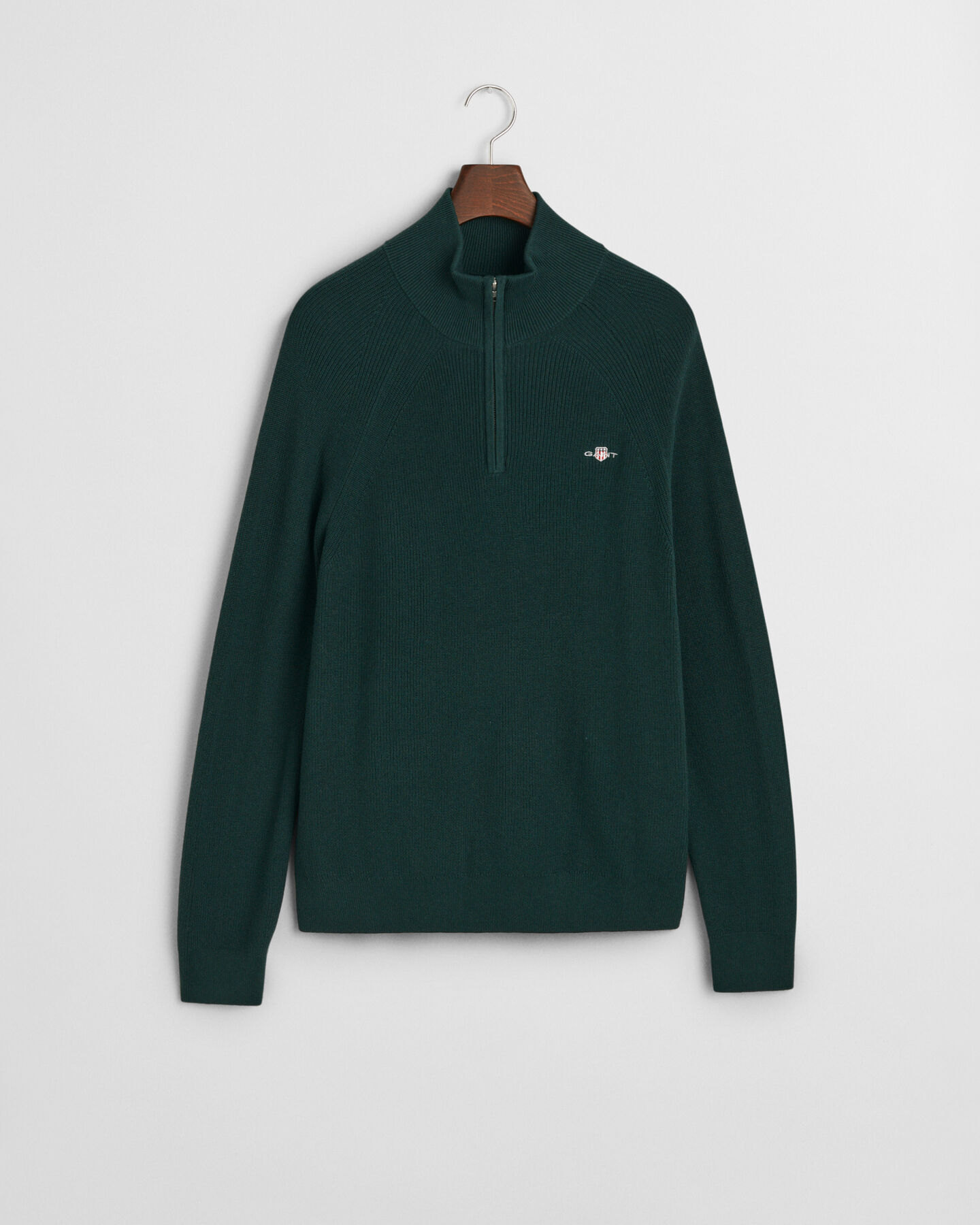 Gerippter Troyer aus Baumwoll-Woll-Gemisch