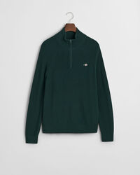 Gerippter Troyer aus Baumwoll-Woll-Gemisch