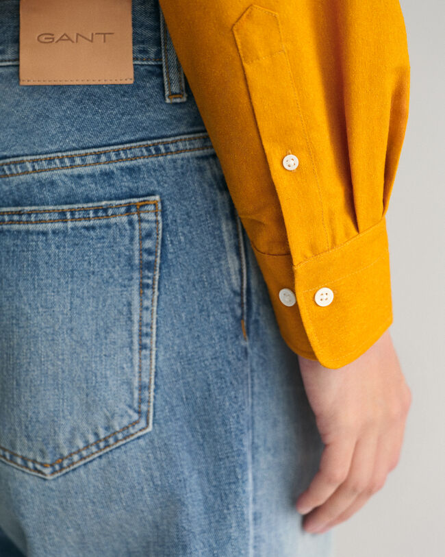 Oversized Hemd aus Seiden-Woll-Noppengarn